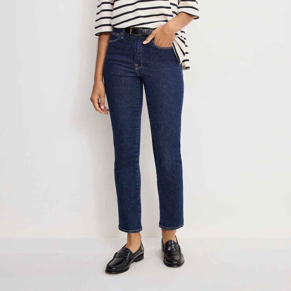 Good American Good Legs Straight Jeans Blue224 12/31
